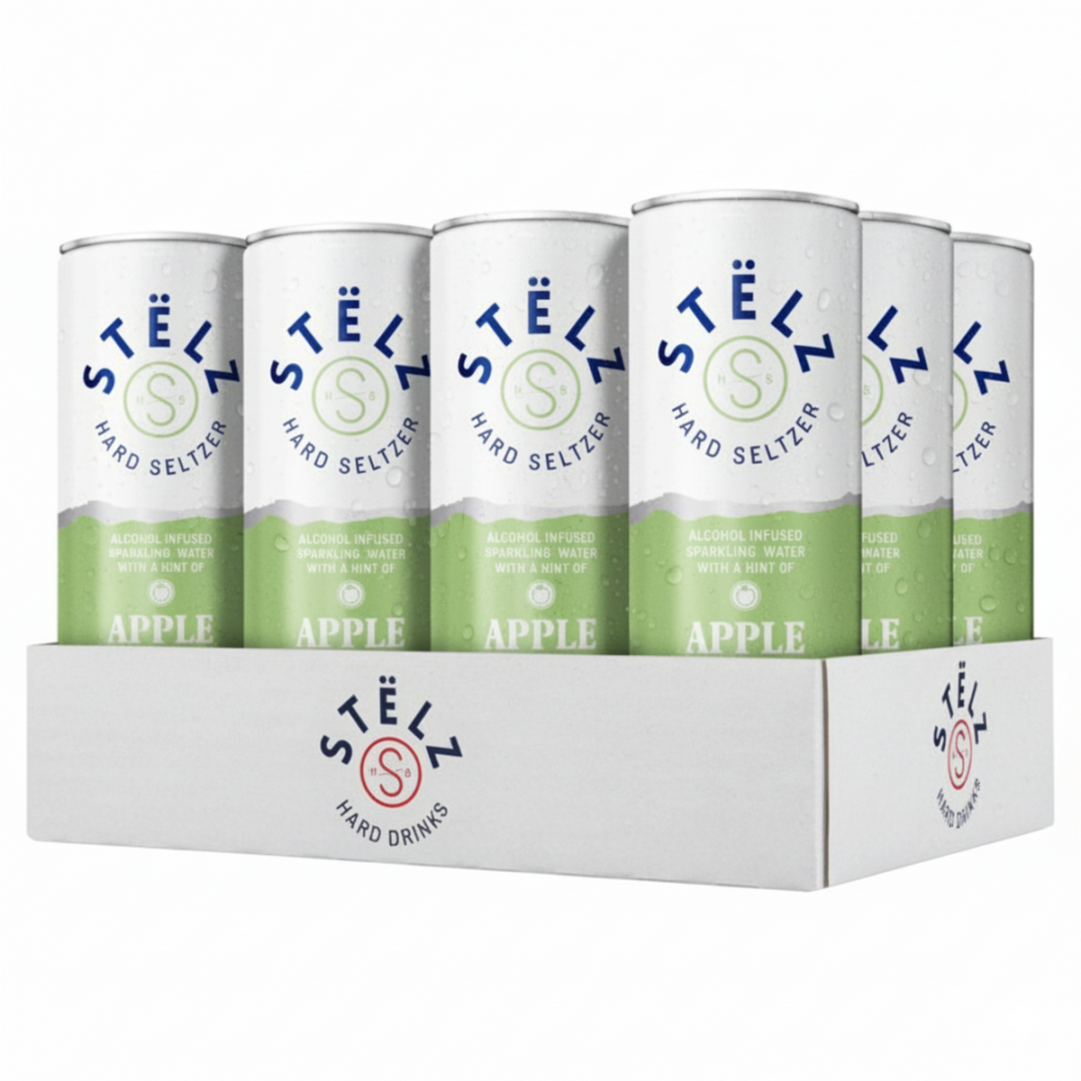 Stelz hard seltzer apple blik (12x 25cl)