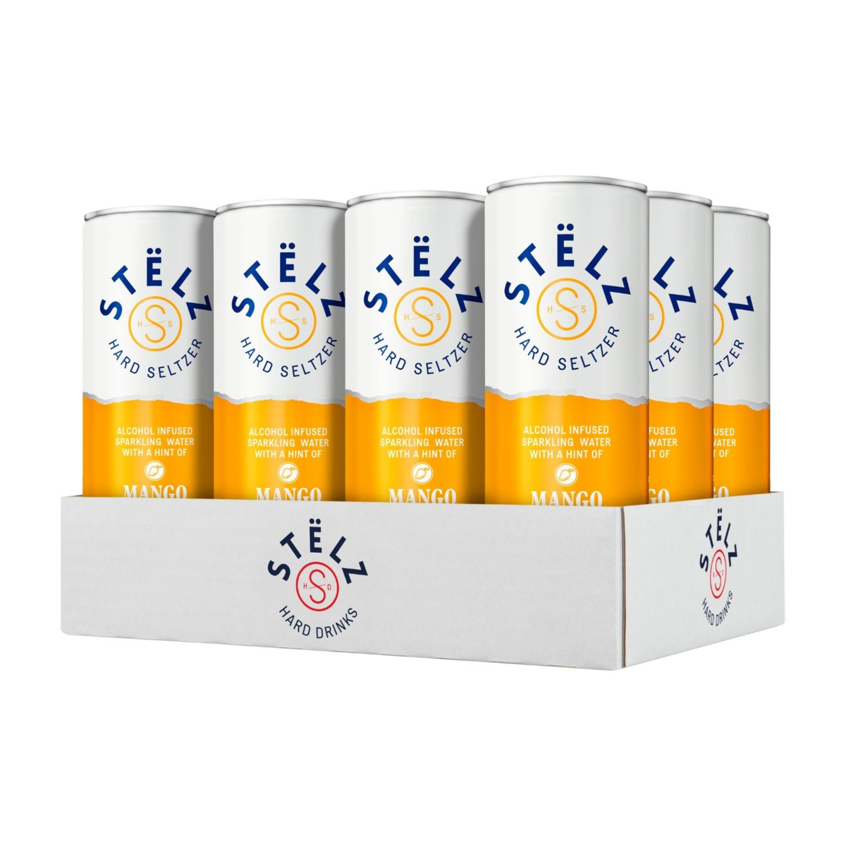 Stelz hard seltzer mango blik (12x 25cl)