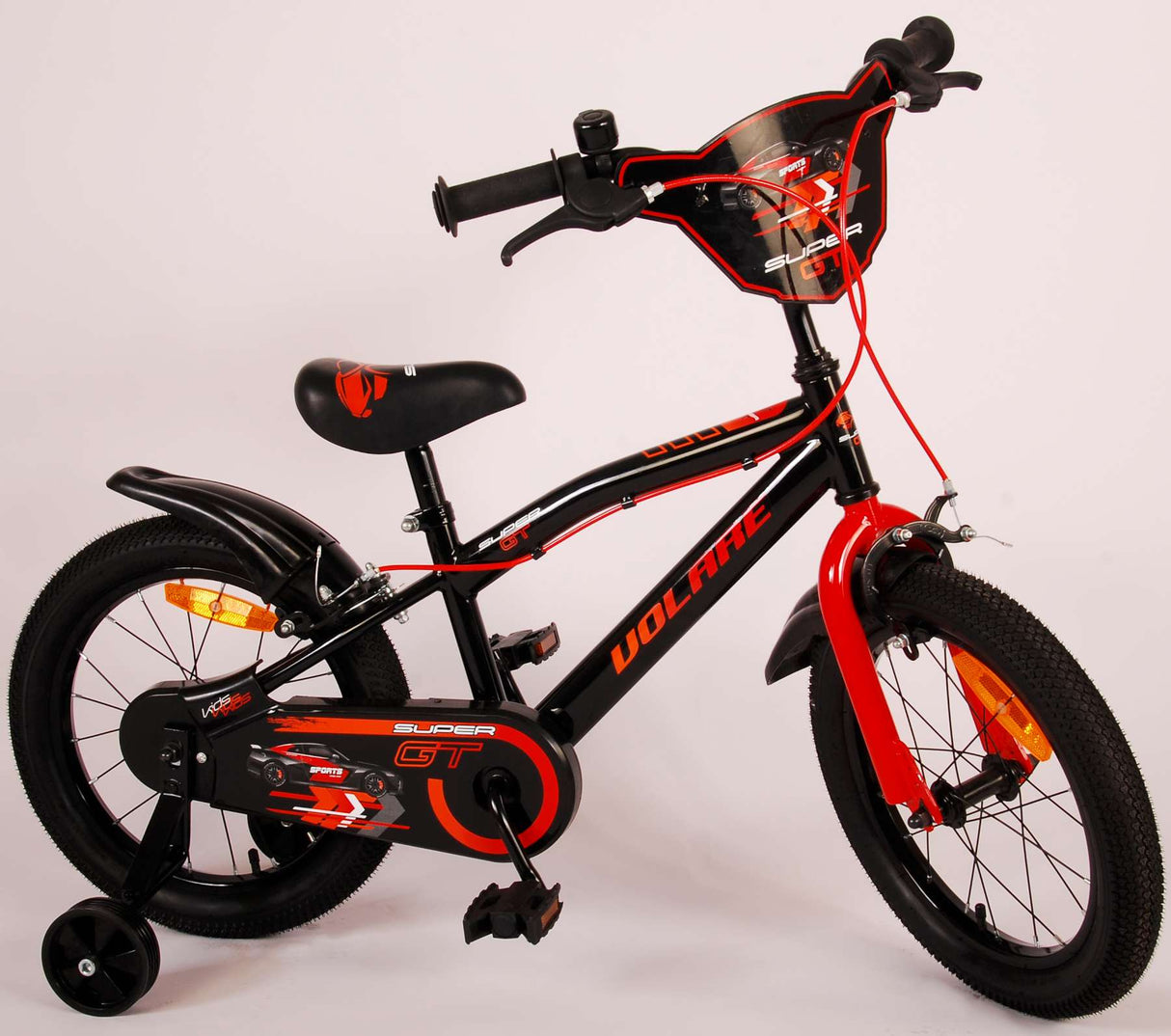 Volare Super GT Kinderfiets Jongens 16 inch Rood Twee handremmen