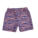 Vibrant stripes | blauw oranje uv zwemboxer jongens