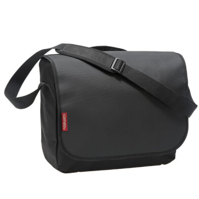 Nova ramenska torba Looxs Messenger Comeo - črna, poliester, velcro, 12L, 38x29x11cm, voda -repelent