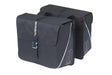 Basil Forte dubbele fietstas, zwart zwart, waterafstotend, 35L