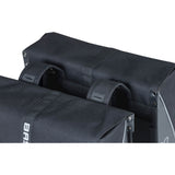 Basil Forte double sac à vélo, noir noir, hydrofuge, 35L