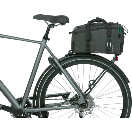 Basil Discovery 365D Bagagedragertas M - Zwart, waterafstotend, 9L, unisex, sportief