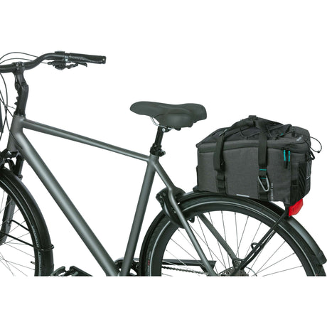 Basil Discovery 365D Bagagedragertas M - Zwart, waterafstotend, 9L, unisex, sportief