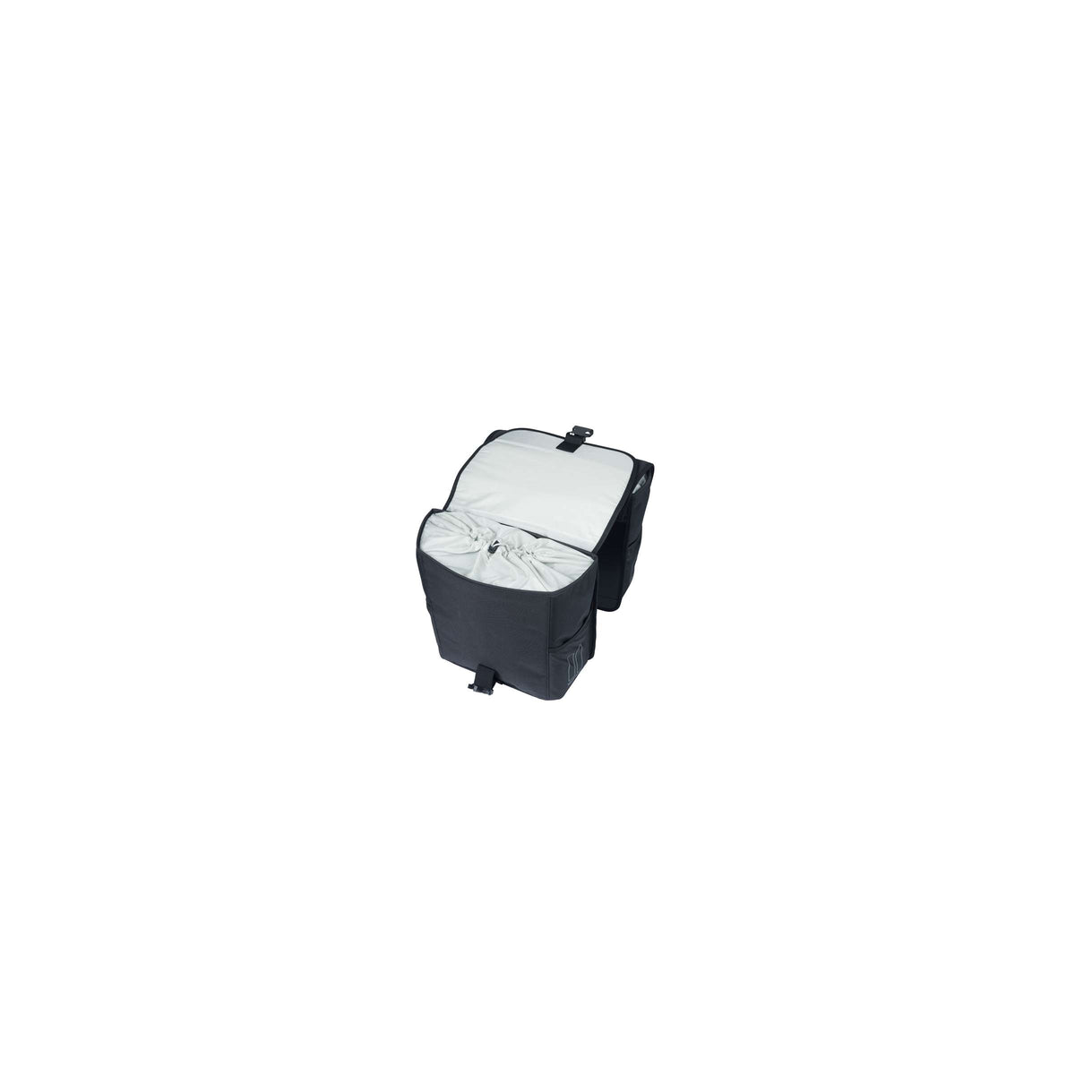Basil b.v. dubble fietstas basil go 32 liters - zwart