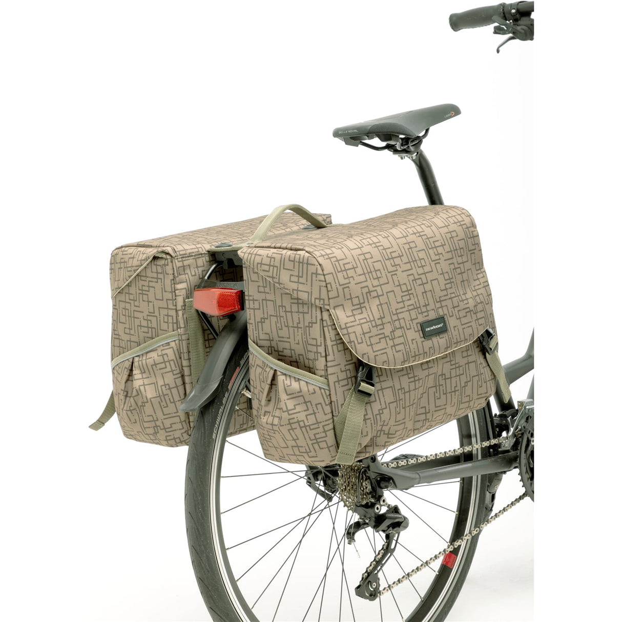 Nová Mondi Joy Double Bicycle Bag Water -Repelent Polyester Racktime Ivy Grey