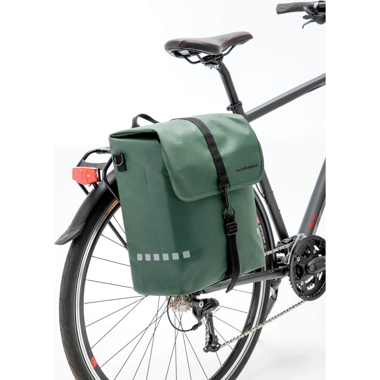 Ny Odense Single Bicycle Bag Water -Repellent 17,5L Black Green