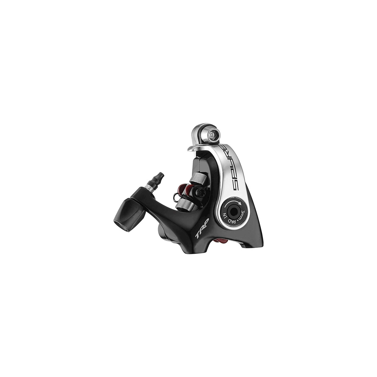 Trp md-c610 spyre remklauw mechanisch flatmount achter zwart zilver