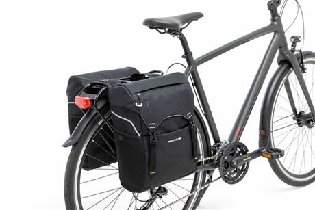 New Looxs Sports dubbele fietstas zwart grijs