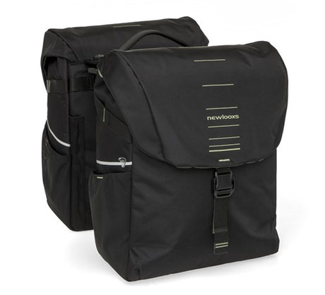 Newlooxs tas new looxs vigo dubbel | zwart groen | mik 2.0 | 40l
