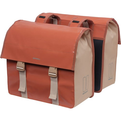 Basil Urban Load dubbele fietstas, rood, waterdicht, 48-53L