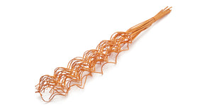 Willow spiral 90cm frosted salmon 25pcs