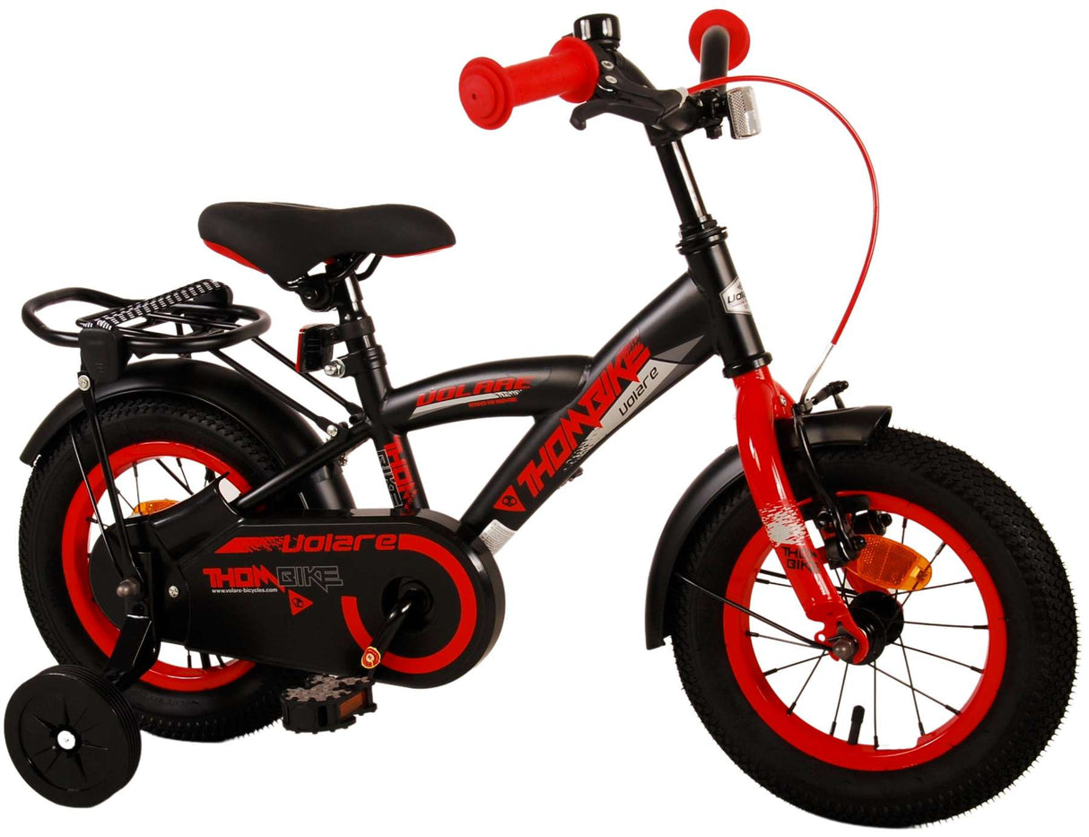 Volare Thombike Children's Bike - Jungen - 12 Zoll - schwarz rot