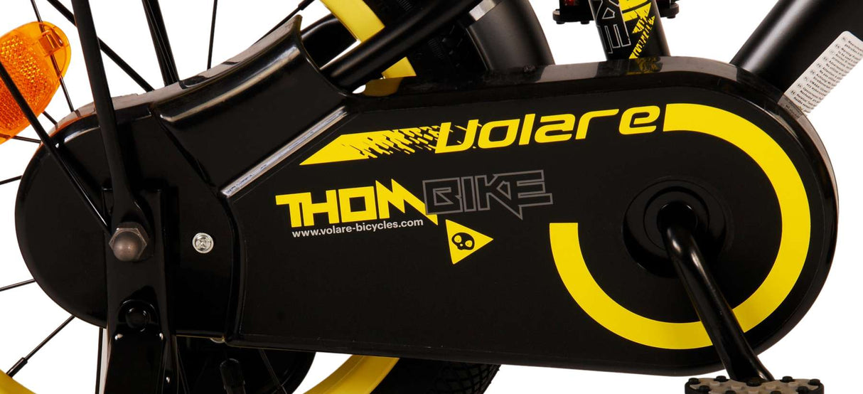 Volare Thombike Children's Bike Boys 14 Inch Black Yellow