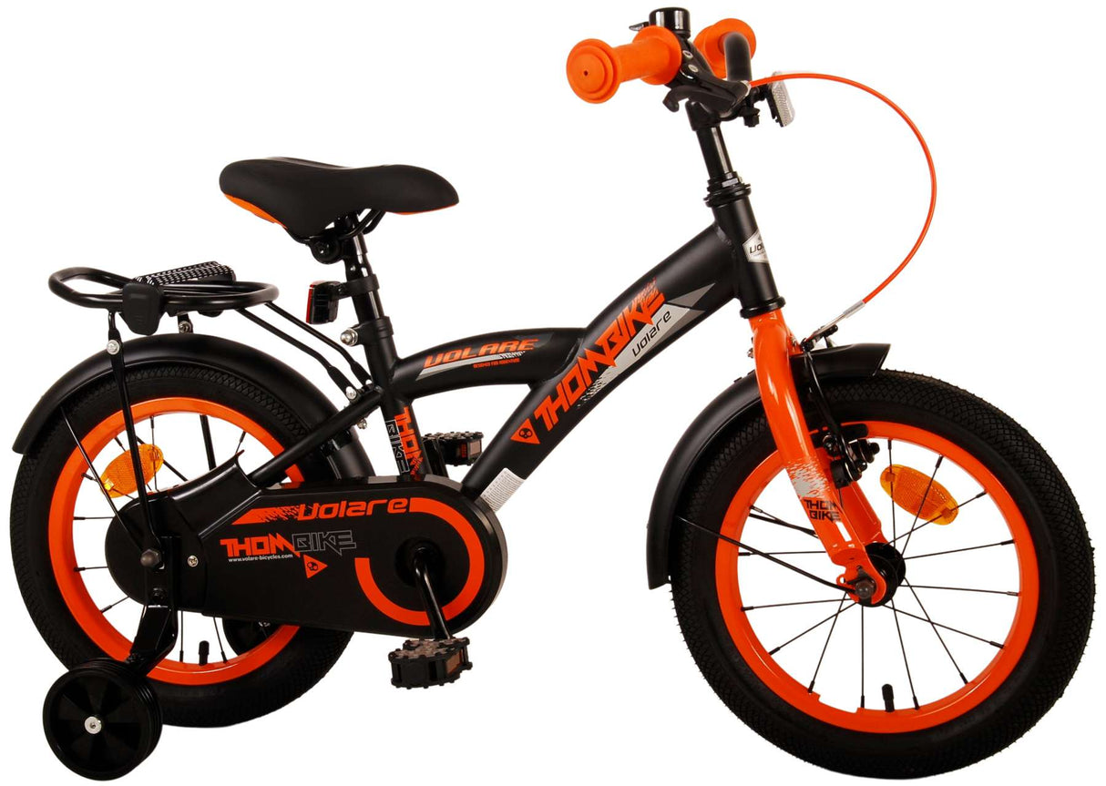 Volare Thombike Children's Bike Boys 14 Inch Black Orange