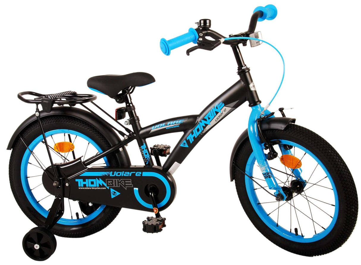 Volare thombike per bambini ragazzi blu da 16 pollici blu nero