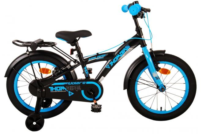 Volare Thombike Bike para niños - Niños - 16 pulgadas - Azul negro - Dos frenos de mano