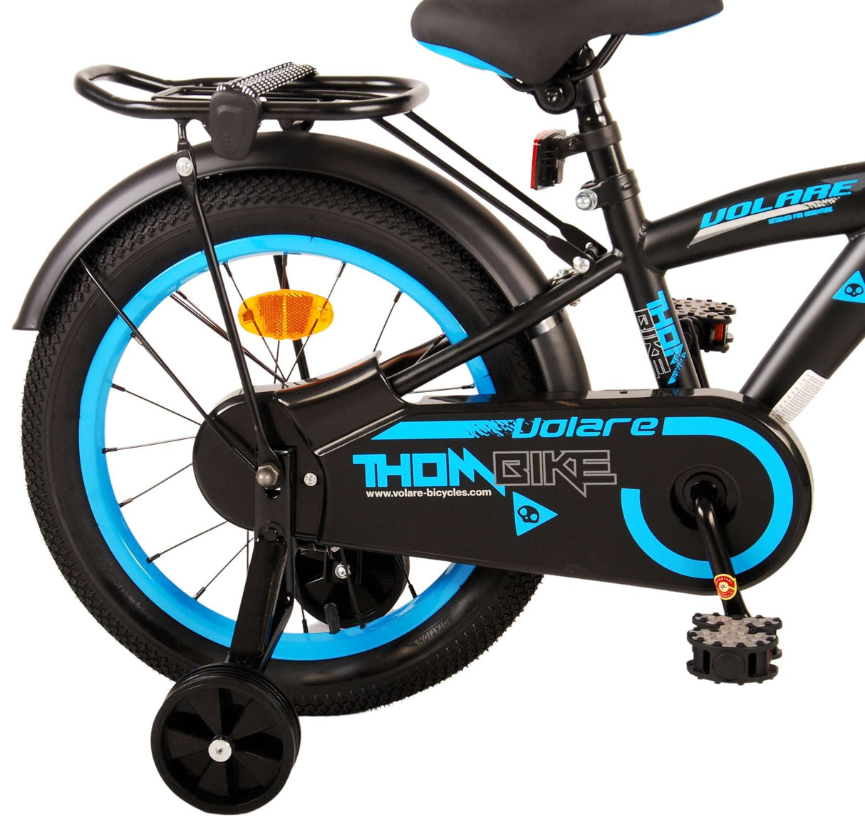 Volare thombike per bambini ragazzi blu da 16 pollici blu nero