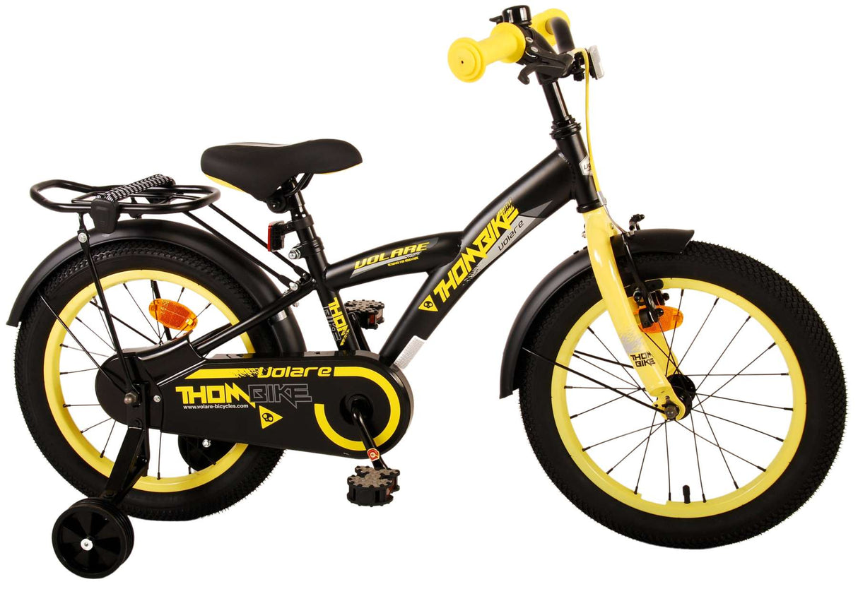 Volare Thombike Children's Bike Boys 16 inch Black Yellow