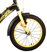 Volare Thombike Bike Children Bike Boys de 16 pulgadas Amarillo Negro Dos frenos de mano