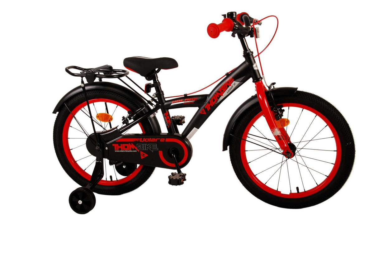 Vlatare Thbike Children's Bike Boys Boys da 18 pollici Rosso Brani a due mani