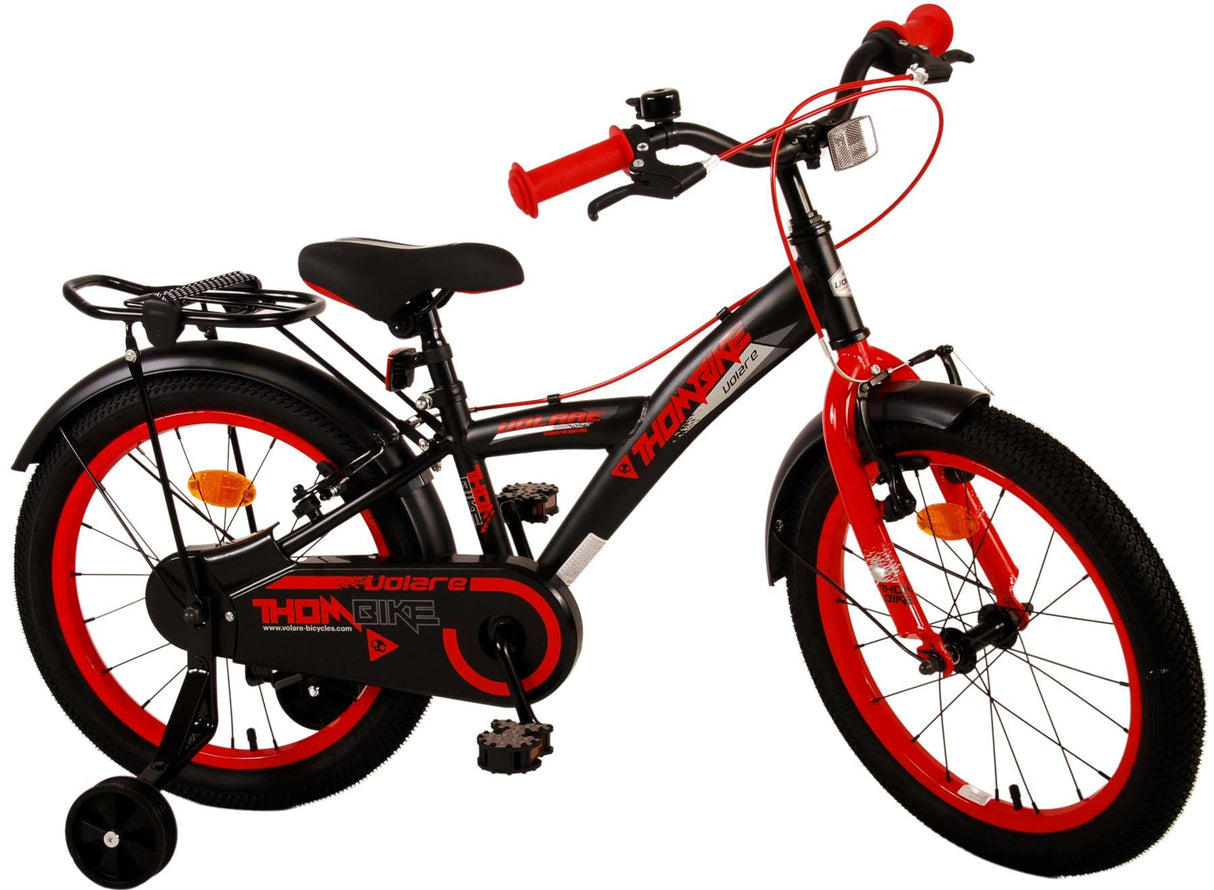 Vlatare Thbike Children's Bike Boys Boys da 18 pollici Rosso Brani a due mani