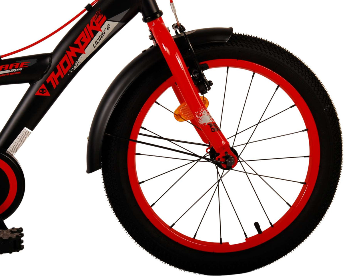 Vlatare Thbike Children's Bike Boys Boys da 18 pollici Rosso Brani a due mani