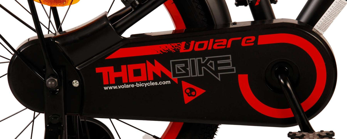 Vlatare Thbike Children's Bike Boys Boys da 18 pollici Rosso Brani a due mani