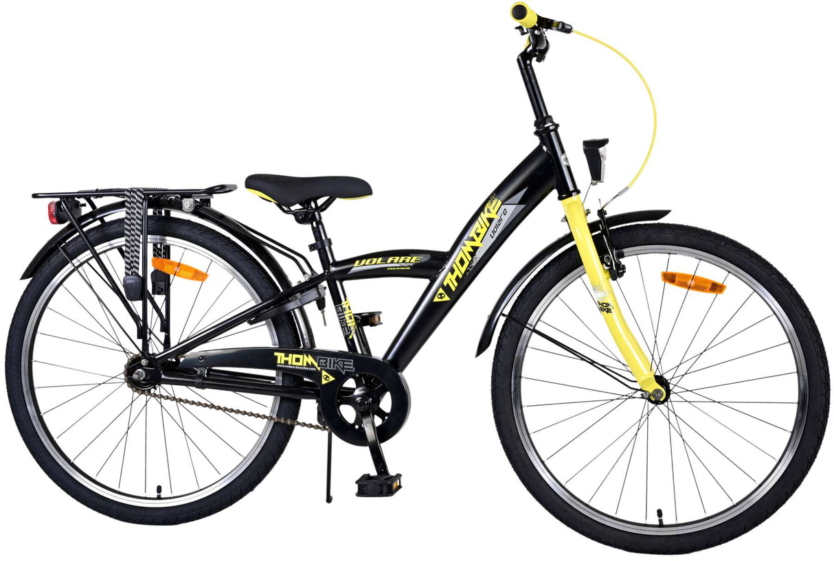 Volare Thombike Children's Bike Boys 24 Inch Black Yellow