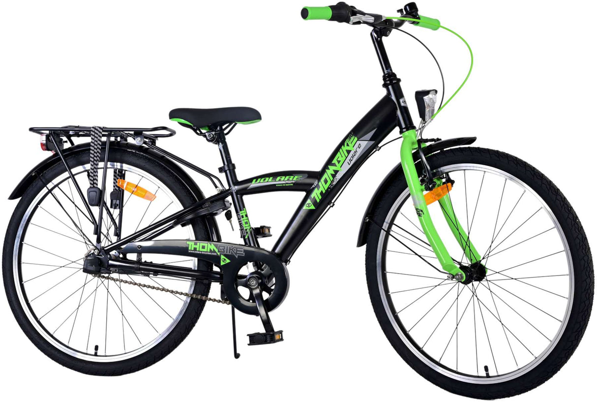 Volare Thombike Children's Bike Boys 24 Inch Green Black 3 Gears