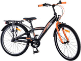 Volare Thombike Children's Bike Boys 24 Inch Black Orange 3 Gears