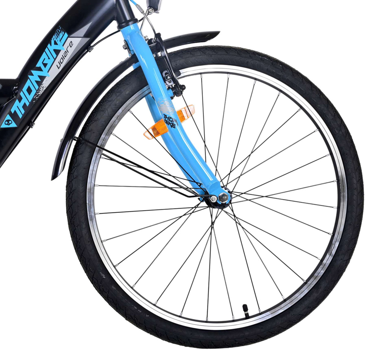 Volare thombike per bambini per bambini ragazzi neri da 24 pollici blu neri 3 marce