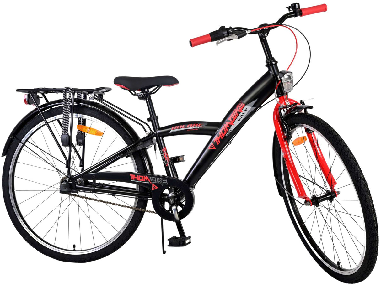 Volare Thombike Children's Bike Boys 26 pouces Black Red 3 Gears