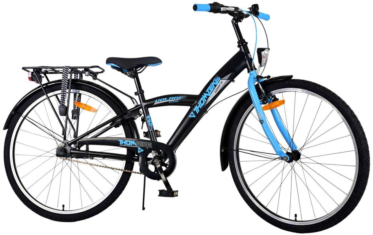 Volare Thombike Children's Bike Boys 26 Inch Black Blue 3 gears