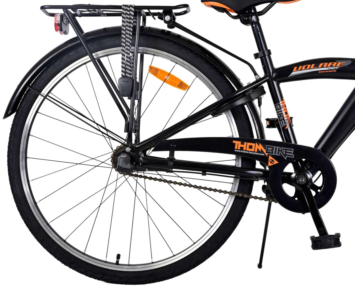 Volare Thombike Børns cykeldrenge 26 tommer sort orange 3 gear