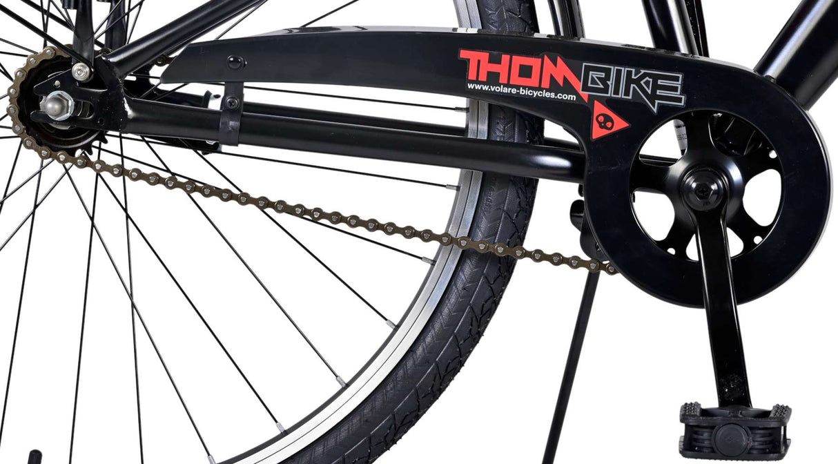 De Volore thombike Kannerkleeder Boys 26 Zoll schwaarz rout