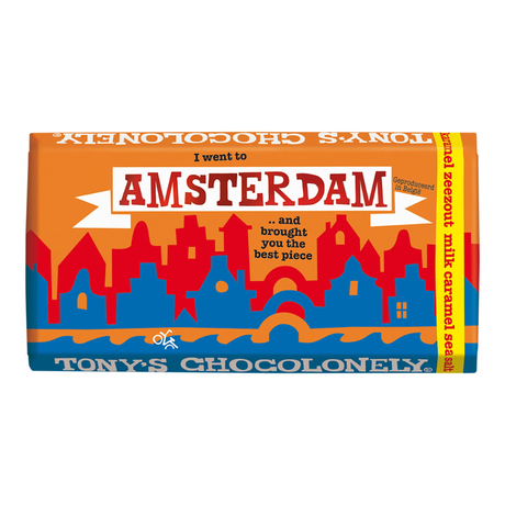 Tony's chocolonely amsterdam melk karamel zeezout (15x 180gr)