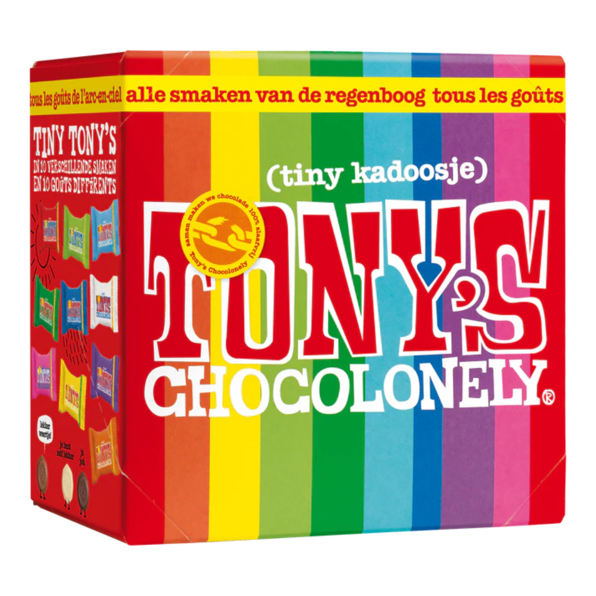 Tony's chocolonely tiny tony's mix kadoosje (6x 200gr)