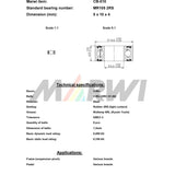 Marwi union kogellager cb-010 mr105 2rs 5x10x4