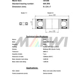 Union kogellager ball bearing cb-056 9x24x7