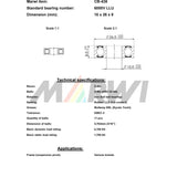Marwi union kogellager max cb-438 6000v llu 10x26x8