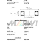 Union kogellager max cb-444 6901v llu 12x24x6