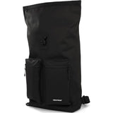 Urbanfester städtischer Rolltop -Pendler -Fahrradbeutel 20L Schwarz