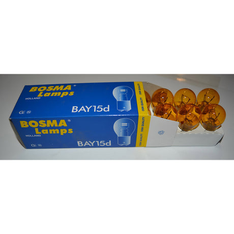 Lamp 12v-21 5w bay15d geel
