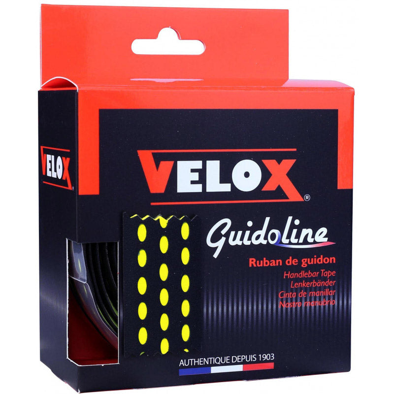 Velox stuurtape bi-color 3.0 zwart geel (2st)