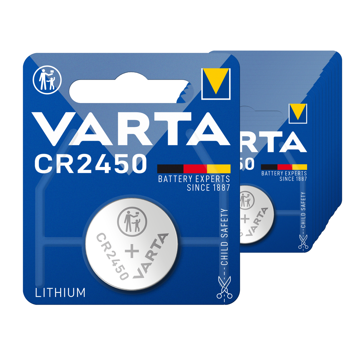 Varta cr2450 lithium knoopcel batterij (10 stuks)