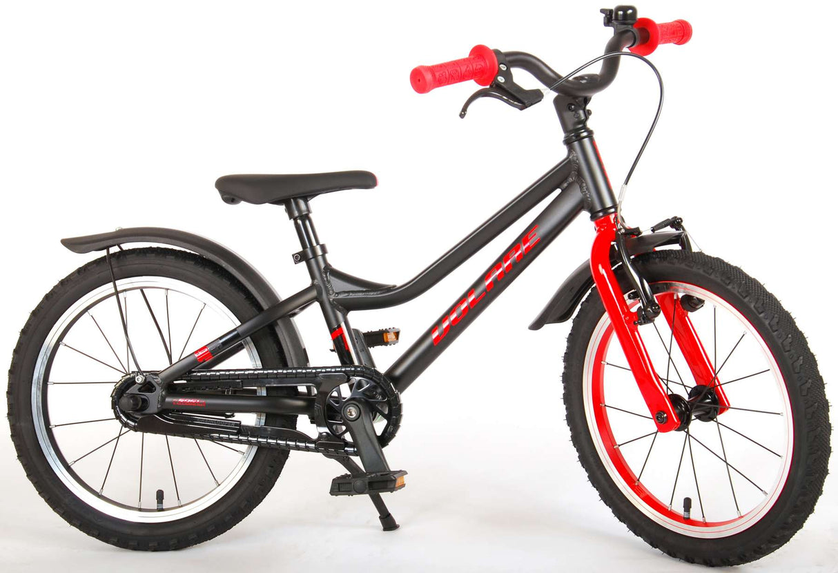 Volare Blaster Children's Bike - Boys - 16 Inch - Black Red - Prime Collection