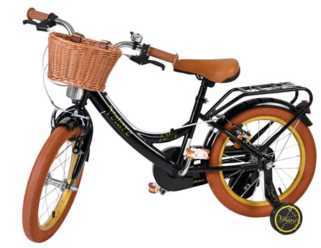 Volare ashley kinderfiets - meisjes - 16 inch - zwart - twee handremmen