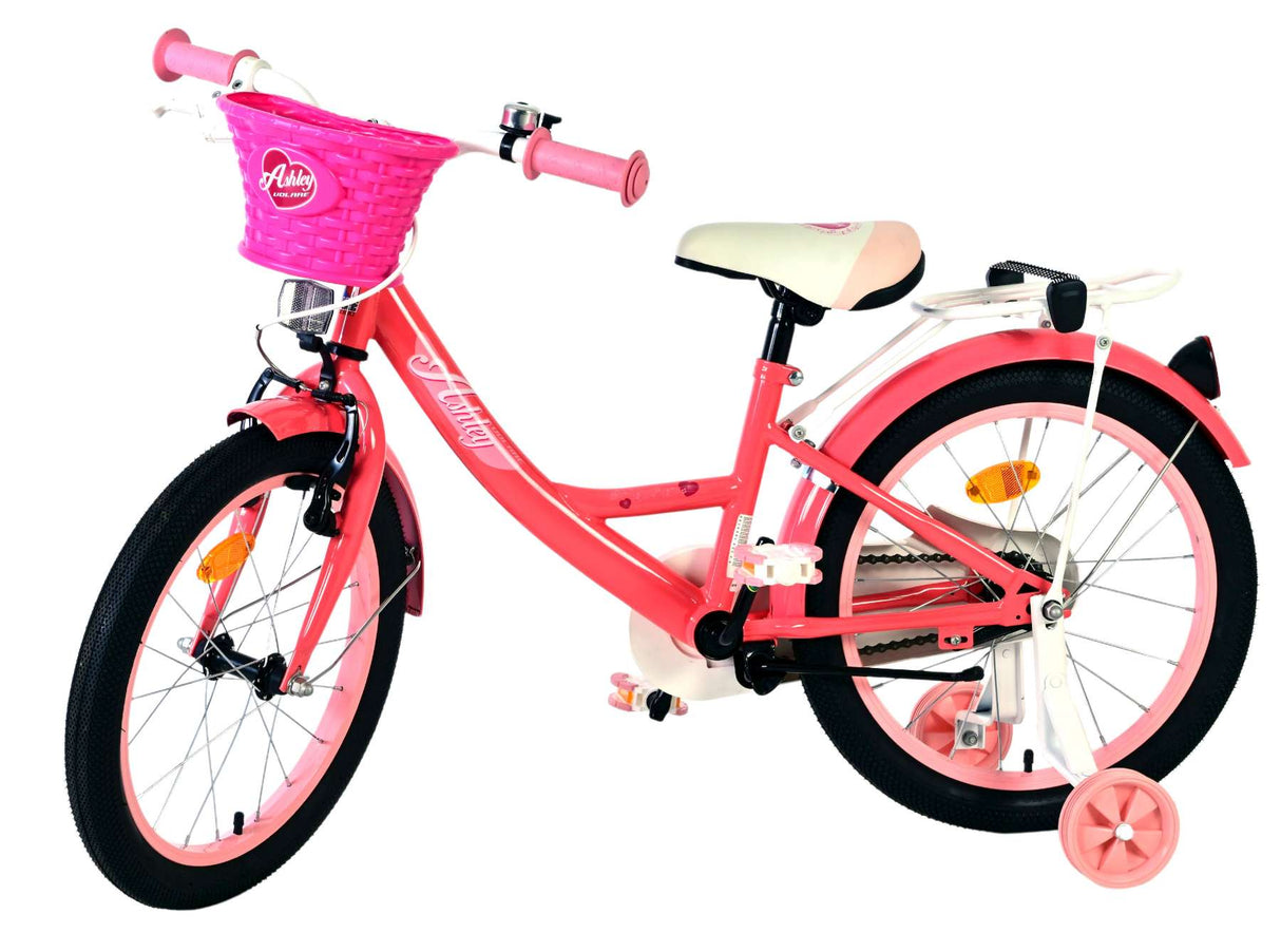 Volare ashley kinderfiets - meisjes - 18 inch - roze rood